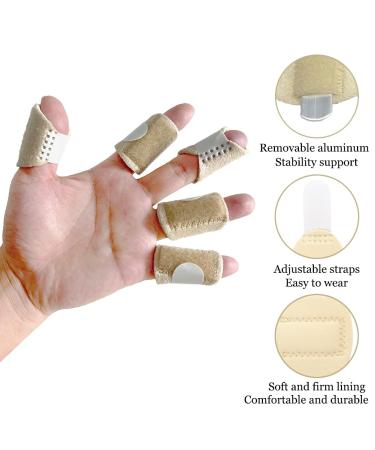Thumb Finger Splints (5Pcs) - Trigger Finger Brace for Pain Relief Arthritis & Sprains | Finger Stabilizer Support for All Fingers - Buy Online on GoSupps.com