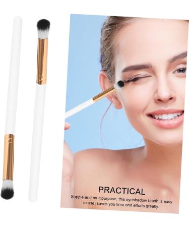 VINTORKY 10pcs Makeup Brush Make up Eyeshadow Brush Precision Eyeshadow Brush Wooden Handle White - Buy Online on GoSupps.com