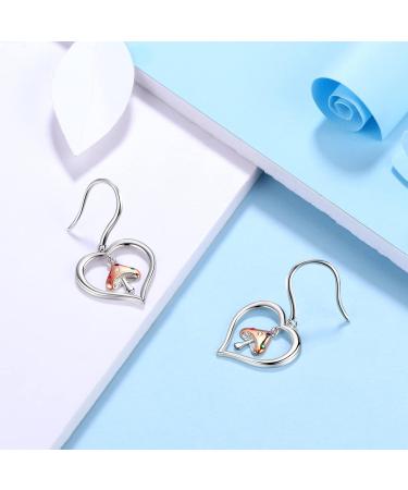 Cute Cat Necklace with Sparkling Zirconia Crystal Birthstone Pendant Necklace for Girls Womens White Gold Over 925 Sterling Silver Animal Necklace Birthstone Jewelry Sweet Present Girlfriend Sisters E Mushroom Earrings - Buy Online on GoSupps.com