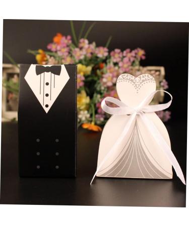 Healeved 120 Pcs Deep Impression Bag Delicate Patterns Wedding Candy Case Candy Box Bride Box Paper - Buy Online on GoSupps.com