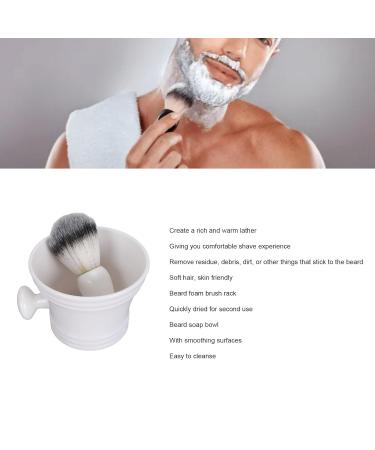 Premium Beard Care Set: Razor Brush Set for Men with Foam Brush Soap Shell & Stand - Soft Hair for Rich Foam & Grooming - Buy Online on GoSupps.com