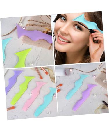 Luxshiny Silicone Beauty Ruler Travel Mascara Multi Tool Lash Applicator Silicone Eyeliner Aid Lipstick Wearing Aids Lipstick Drawing Aid Blue Eyeshadow Aids Lipstick Makeup Tool Portable 15X4.15CM Blue - Buy Online on GoSupps.com