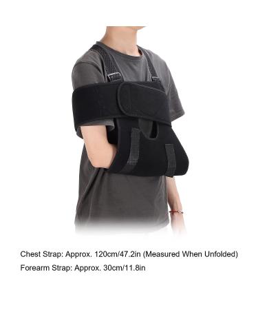 Adjustable Arm Sling Shoulder Immobilizer | Rotator Cuff Support Brace - Black - Buy Online on GoSupps.com