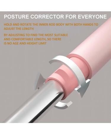 Retractable Posture Corrector Yoga Stick - Gray | Adult & Child Hunchback Correction Tool - Buy Online on GoSupps.com