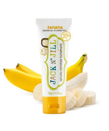 Jack N'Jill Natural Toothpaste for Kids, Fluoride Free Toothpaste, Helps Soothe Gums, Toothpaste for Baby, Toddler & 6 Months