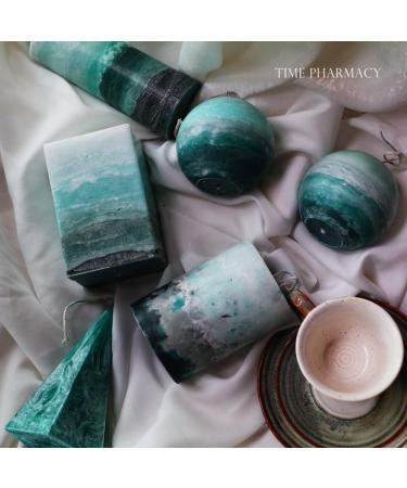 Handmade Scented Candles | Black Berry Laurel | Green Sea Shore Theme | Soy Candles for Home Decor | Unique Artistic Gift for Him/Her | Cuboid 7x12cm - Buy Online on GoSupps.com