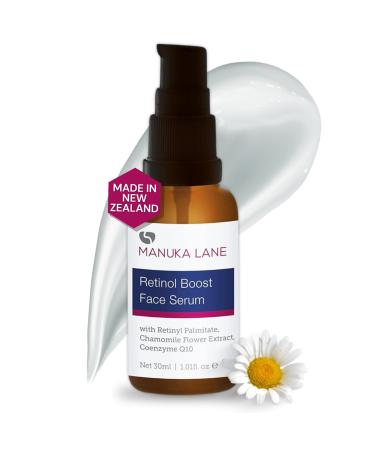Retinol Boost Serum for Face and Neck with Collagen Shea Butter & Chamomile Flower Extract | Plant Based Formula | Carefully formulated to keep your skin young and healthy! Retinol Boost Face Serum 1.01 Ounce (Pack of 1)