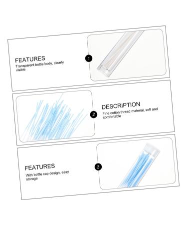 GLEAVI 16 Box Ear Piercing Cleaning Line- Blue Thin Cotton Thread Ear Cleaners - Convenient Portable Earrings Cleaning Supply - Buy Online on GoSupps.com