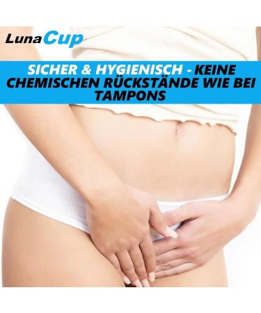 LunaCup Menstrual Cup - Soft Silicone Reusable Tampon Replacement (2 Pack) | Eco-Friendly & Comfortable | International Shipping Available - Buy Online on GoSupps.com
