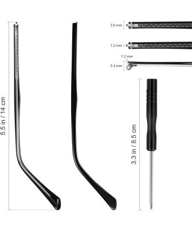 Balun Universal Spare Bars for Sunglasses - Metal Brackets Leg Compensation Brackets & Accessories - High-Quality Glasses Parts (1.2mm Tooth Thickness) - Buy Online on GoSupps.com
