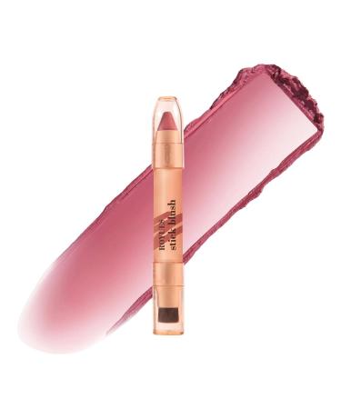 Stick | 2 in 1 Double End Stick with Brush | Natural Matte Lip and Cheek Makeup Stick Lightweight Dewy Finish for Girls and Women Frifer 04#