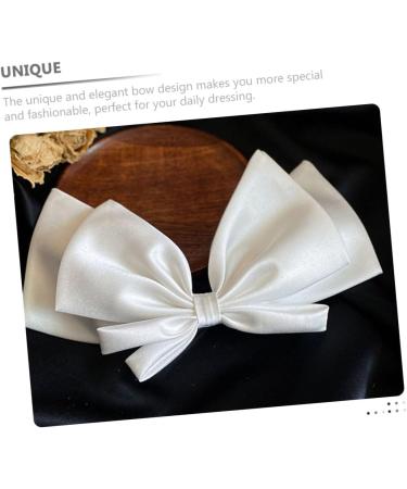 Angoily Bow Hairpin Bowknot Hair Band Bridal Hair Clip Girls Barrettes for Hair Bridal Bow Hair Gems for Women Wedding Hair Accessories Bow Hair Hoop Bride The Photo White Alloy Bow Tie - Buy Online on GoSupps.com