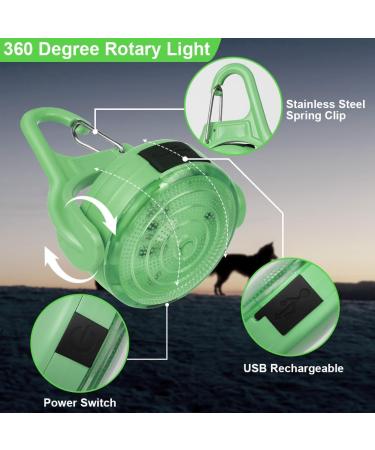 Auauy 2pcs LED Flashing Safety Light - USB Rechargeable Waterproof Reflectors for Dogs School Bags Hiking & Running - Buy Online on GoSupps.com