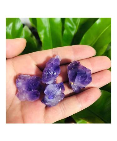 Natural Crystal Cluster Stone Amethyst Quartz Ornaments Beautiful Crystal Cluster 5PC