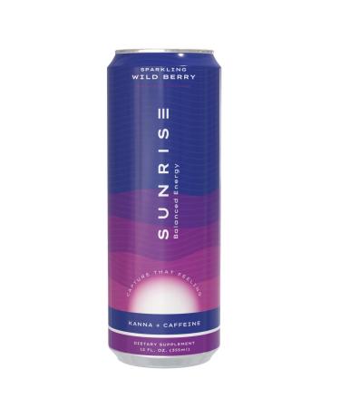 Kanna Extract Energy Drink | Kanna L-Theanine Ashwaganda Blend To Uplift Mood Calm & Focus | 100 mg Organic Caffeine | 28 Cal No Artificial Sweeteners 12 oz (Wild Berry- 4 Pack)