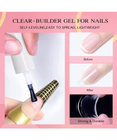 Rechoo Builder Gel- 15ML Clear Nail Gel for Extension and Construction - Transparent Formula - Buy Online on GoSupps.com