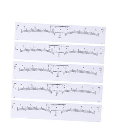 DOITOOL 120pcs Eyebrow Shaping Tool Grooming Tear-off Design Mini Vernier Caliper Calipers Eyebrow Trimming