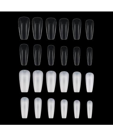 Transparent Natural False Nail Tips Extension Cover Artificial Fake Nails Finger Sculpted-Manicure Tools Salon-Home DIY Nail Tips Refill-packs Medium Square Acrylic Glue-gel Kit With Uv Light Square & nature - Buy Online on GoSupps.com