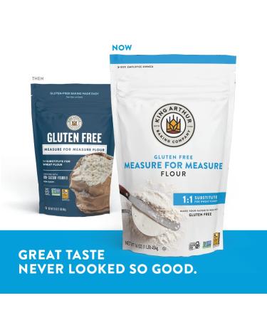 King Arthur Measure for Measure Flour - Gluten-Free, Non-GMO, Kosher, Non-Dairy - 1 lb (Pack of 1) - Buy Online on GoSupps.com