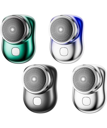Portable Mini Electric Shaver - USB Rechargeable Low Noise Perfect for Travel - Ideal Father's Day Gift for Men & Boys Green - Buy Online on GoSupps.com