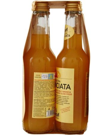Lurisia Aranciata Pack of 24 275 ml glass bottles for soft drinks made with Italian orange juice and Apulian orange extract mild taste - Buy Online on GoSupps.com
