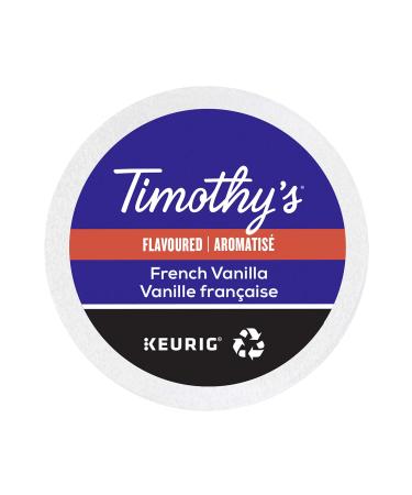 Timothy's Colombian Decaf Single Serve Keurig K-Cup Pods for Keurig Brewers French Vanilla 72 count (Pack of 1)