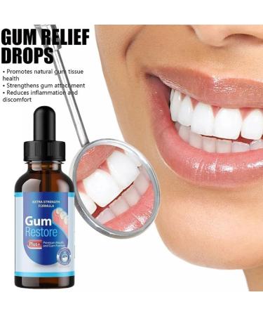 Advanced 30 ml Gum Repair & Regrowth Drops - Natural Oral Care Liquid for Rejuvenation | 3 Pieces - Buy Online on GoSupps.com