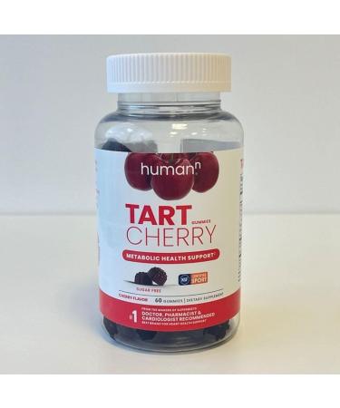 humanN Tart Cherry Gummies - Uric Acid & Immunity Support | NSF Certified Non-GMO Sugar-Free - 60 Count - Buy Online on GoSupps.com