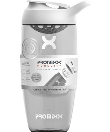 PROMiXX Shaker Bottle 24oz - Premium Protein Shaker Cup for Supplements - Arctic White - Buy Online on GoSupps.com
