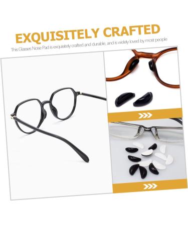 Gleavi 30 Pairs D-Shaped Anti-Slip Self-Adhesive Glasses Nose Pads - Cushions & Plate Pebbles Black (1.5x0.6cm 3pcs) - Perfect for Comfort & Fit - Buy Online on GoSupps.com