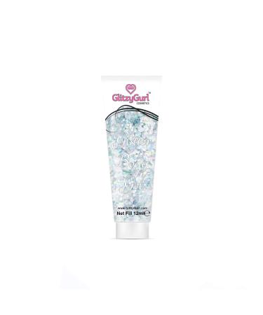 Holographic Glitter Face and Body Gel 12ml Cosmetic Glitter Body Glitter Hair Glitter Gel (Silver Storm)