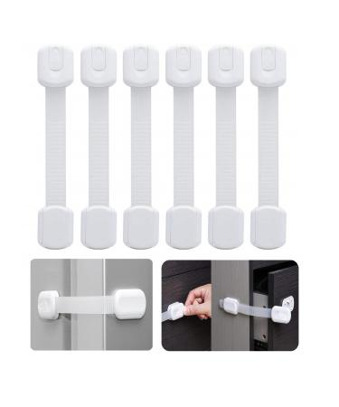 Child protection for closet and drawers 6 pieces of child locking cabinet child locking cabinet baby for door cupboards fridge and drawers with strong glue without drilling white