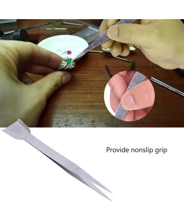 Cyrank 3-Part Stainless Steel Tweezers for Jewelry Making | Shovel & Tinkering Pearl Tweezers | Ideal for Rocailles & Diamond Crafts - Buy Online on GoSupps.com