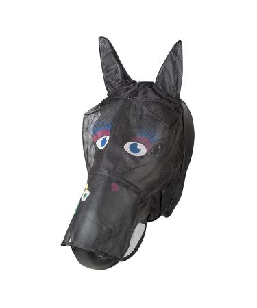 PFIFF 101013 Fly Mask Face Mask with Motif for Horses Fly Protection Colorful Full/Warmblood/L