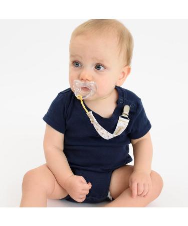 BooginHead Luxe Pacifier Holder - Gold Sparkles | Baby Pacifier Clip - Buy Online on GoSupps.com
