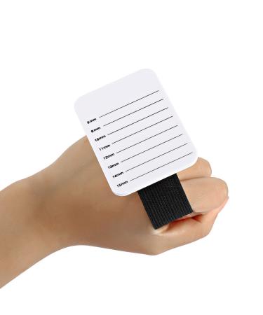 Sonew eyelashes separating bowl pallet eyelash extension accessories hand eyelash plate with wrist nylon Velcro eyelash extension hand palette eyelashes props tool eyelash holder 8-15mm