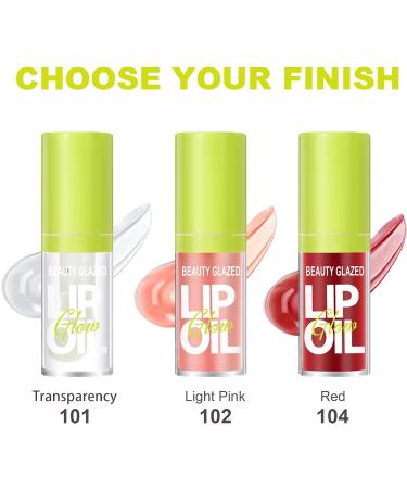 LOPHE Plumping Lip Oil Makeup Lip Gloss Crystal Jelly Lip Care Oil Long Moisturizing Lip Gloss Tinted Lip Oil Non-Sticky FInish High-Shine 12 Hours Hydrating Light Liquid Lipsticks(Pink) - Buy Online on GoSupps.com