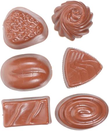 HOMSFOU 24 Pcs Simulation Chocolate Decorative Chocolate Decor Fake Candy Cake Decorating Fake Cookies Kids Bulk for Desserts Desktop Fake Chocolate Artificial Children's Products Pvc 3d Coffeex4pcs 3.9X2.8X1.8CMx4pcs - Buy Online on GoSupps.com