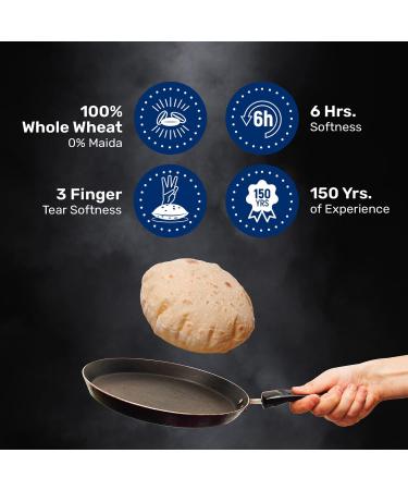 Pillsbury Chakki Atta 10 Kg | 100% Whole Wheat | Full of Fibre | Make Rotis & Chappatis | Traditional Indian Flour | Nutritious | Vegetarian | 10 KG Bag 1 Count (Pack of 1) - Buy Online on GoSupps.com