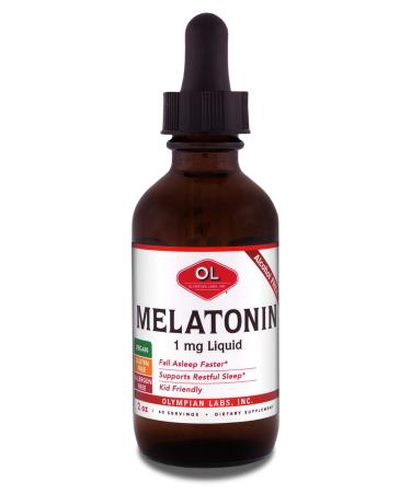 Olympian Labs Melatonin Alcohol Free Grape Flavor 1 mg 2 oz