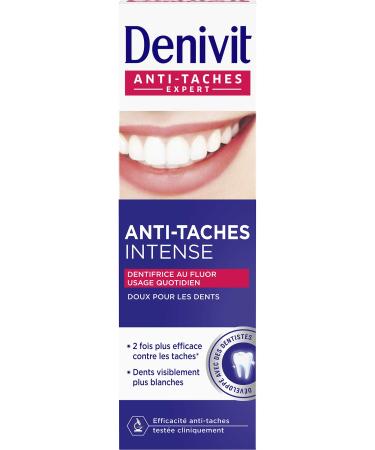 Denivit toothpaste foam tasteless stain-repellent intensive removed of course protects against tooth enamel protects tooth decay 50 ml - Buy Online on GoSupps.com