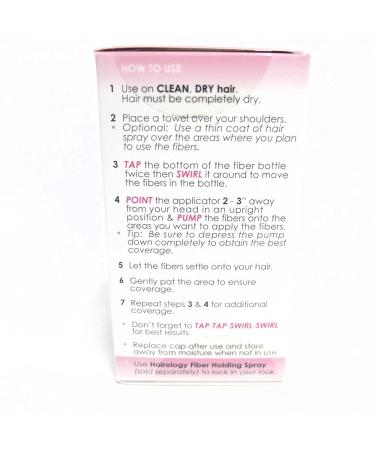 Hairology Hair Building Thickening Fibers Brown 0.2oz - Medium to Dark Brown - Buy Online on GoSupps.com