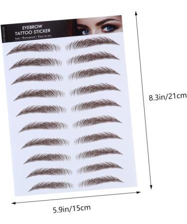 Beavorty 8 Pcs Eyebrow Stickers False Eyebrow 6d Hair-like Eyebrows Stickers Water Proof 4 Stickers - Buy Online on GoSupps.com
