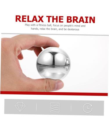 Shop Toddmomy Baoding Iron Balls - Stainless Steel Massage Balls for Hand Training | 5.3cm Silver Baoding Balls - International Shipping Available - Buy Online on GoSupps.com