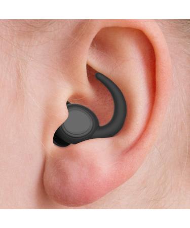 Shop WUTAN Noise Cancelling Ear Plugs for Sleeping - Comfortable Silicone 14-38dB Noise Reduction for Travel Concerts & Daily Use - Reusable Black Red (S/L - Buy Online on GoSupps.com