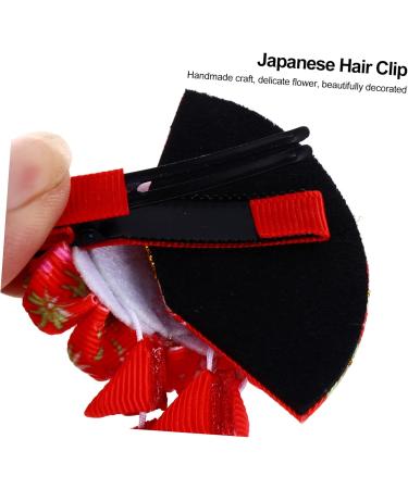 DOITOOL Tassel Bell Hair Accessory Style Hair Clips Black Hair Flower Hair Clip Hair Accessories Black Costumes Makeup Red Alloy Miss Fluffy - Buy Online on GoSupps.com
