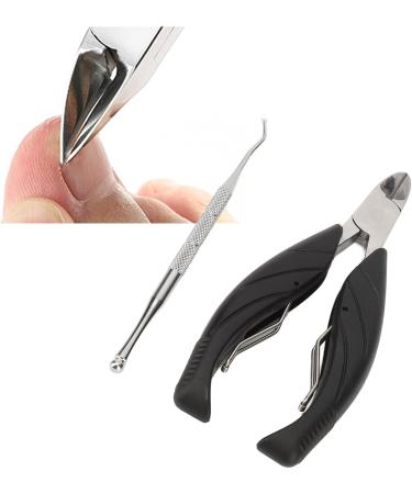 Professional Podiatrist Toenail Clippers with Fine Steel Nail Remover Curved Design for Healthy Toenails Removes Dirt Easily - Buy Online on GoSupps.com