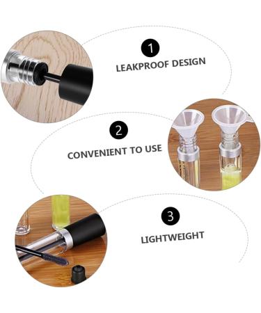 PLAFOPE 6pcs Eyelash Solution Bottle Portable Bottle Mascara Vials Bottle Empty Mascara Tube Plastic - Buy Online on GoSupps.com