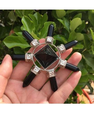 Natural Crystal Rough Natural Obsidian Pyramid Tip Accumulation Tower Beautiful Natural Crystal Stone QINTINYIN - Buy Online on GoSupps.com