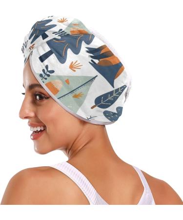 Camping Foxes Hair Towel 2 Pack | Super Absorbent Quick Dry Hair Turbans for Women & Girls - Buy Online on GoSupps.com